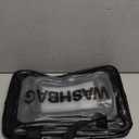 YuanCheng 4pcs PU Leather Portable Toiletry Bags with Handle, Translucent Waterproof travel Make up Bags for Women, Large Capacity Travel Cosmetic Bags