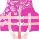 Gogokids Toddler Swim Vest, Kids Floaties  Boys & Girls Buoyancy Jacket for Pool & Beach, Fits 2-8 Years / 22-60 lbs (Pink Shell)