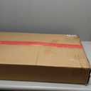 KOMOREBI Overbed Bedside Table Over The Bed Table with Wheels Laptop Desk Cart Table Stand Height and Length Adjustable for Hospital and Home Use Bed Trays Desk Hospital Bed Table on Wheels (Black)