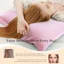 100% Pure Mulberry Silk Pillowcase for Hair and Skin, Queen Size 20*30 Cooling Silk Pillow Case by Zipper Closure, Smooth and Soft Dual Sides Silk Pillow Cover for Women. (Pink,Queen-1 Pcs)