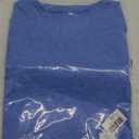Liooil Women's Tshirts V Neck Short Sleeve Summer Tops Casual Basic Tee Shirts (Large, Blue)