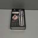 Vacuum Beard Trimmer for Men, New Version Adjustable Precision Trimming Length with 2 Comb, Electric Cordless Vacuum Trimmer for Beard, Waterproof and Rinses Easy, Blades for Skin fit (Rose Silver)