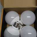 hansang G25 LED Bathroom Light Bulbs, E26 Base 4000K Natural Daylight Vanity Mirror Light Globe Bulbs Uniform Lighting, High CRI Makeup Mirror Light Bulbs Not-Dimmable 4 Pack