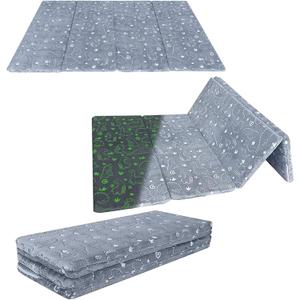 MeMoreCool Kids Floor Futon Mattress, Play Mat Muscle Mat Large 6x4 FT, Thicken Foam Tatami Sleeping Pad for Playroom, Foldable Sleeping Crawling Pad for Children’s Play Area