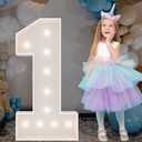 3FT Marquee Light Up Numbers, Giant Marquee Numbers, Pre-cut DIY Foam Board Number 1 for 1st Birthday, Anniversary Decorations, Wedding Engagement Party Decor
