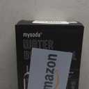 Mysoda Carbonating Bottles 2Pck 1L - Compatible with MySoda and any brands - Lid and Base Made of Wood Composite - Quick-Lock Reusable Bottles - BPA Free - Black