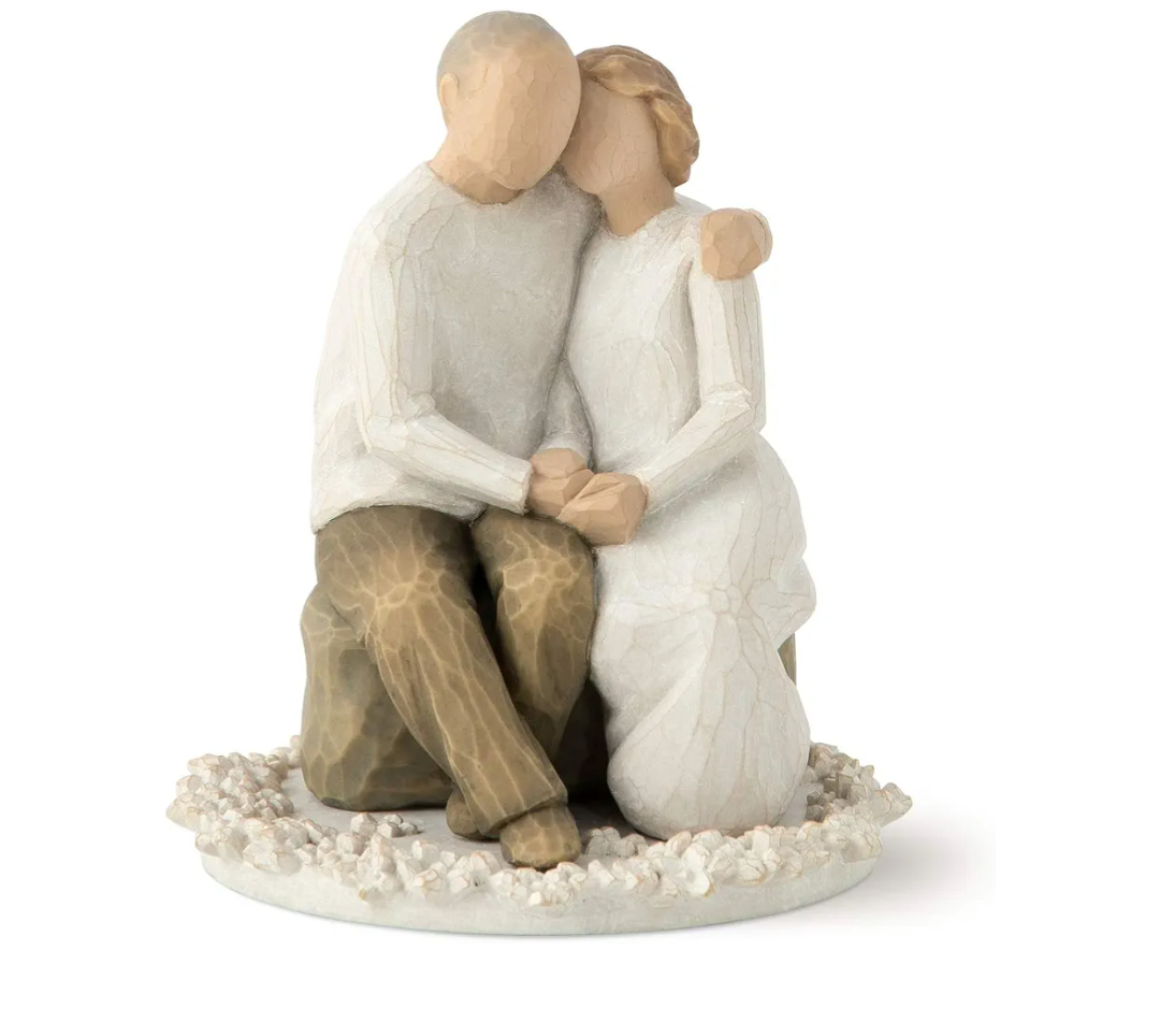 Willow Tree Anniversary, Sculpted Hand-Painted Cake Topper