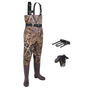 FISHINGSIR Fishing Waders for Men with Boots Womens Chest Waders 2-Ply Nylon/PVC Waterproof for Hunting with Boot Hanger, Size: 11 FISHINGSIR Fishing Waders for Men with Boots Womens Chest Waders 2-Ply Nylon/PVC Waterproof for Hunting with Boot Hanger, Size: 11