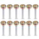 BlueStars 12 Pack Truck and Trailer Door Rollers Garage Door Rollers Hardware On Box Truck Rollup Door - Fit for 1" Track - 7/16'' Diameter x 2-3/4'' Long Rod