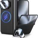 Nillkin Magnetic for Pixel 10 Pro Fold Case with Kickstand, Full Camera Protection, Compatible with MagSafe & Magnetic Hinge Protection, Pixel 10 Fold Case MagSafe, Multi Functional Phone Case, Black