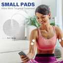 LotFancy TENS Unit Electrode Pads, 40PCS Round Electrodes Pads, 1.25" Reusable TENS Pads for EMS Muscle Stimulator, with 2.0 mm Pigtail Connectors