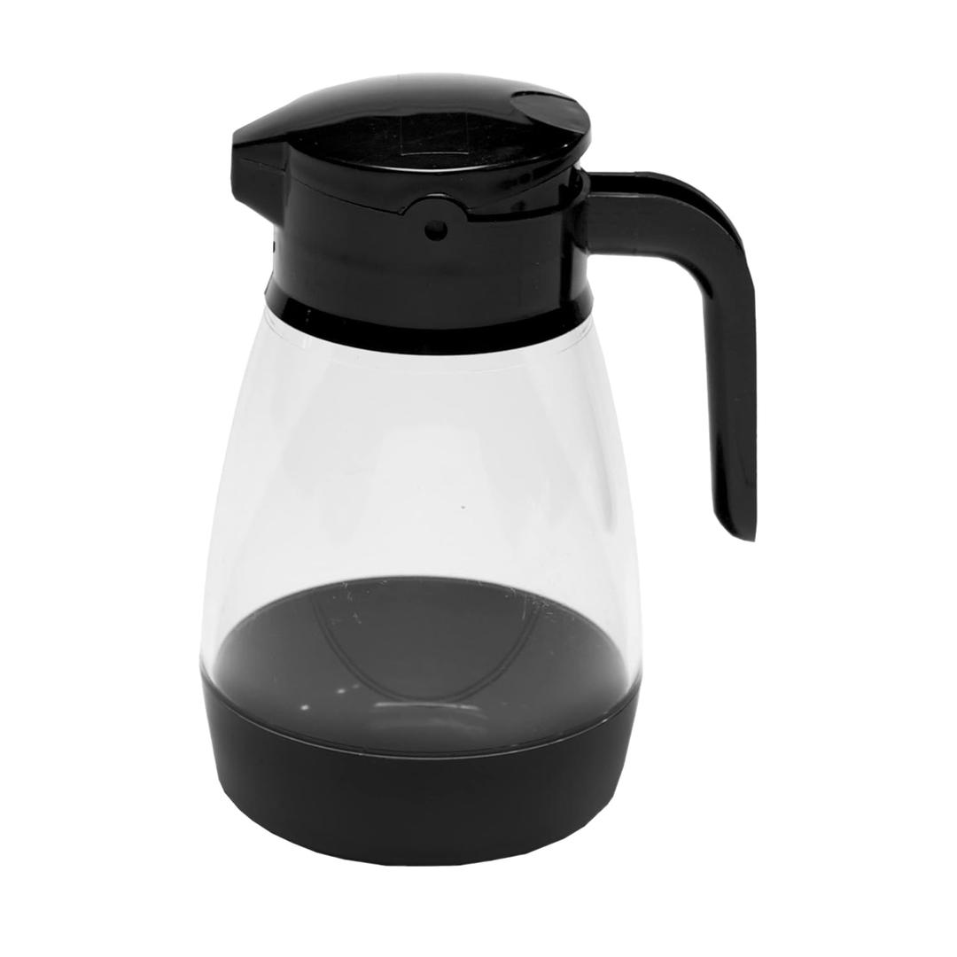 Service Ideas SY916BL Syrup Dispenser, 16oz, Black/Clr