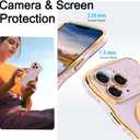 Case for iPhone 11 Pro Max with Magnetic Stand, Luxury Plating Curly Wavy Frame and Cute Heart Pattern, Lens Edge Raised Protection, Slim Shockproof Soft Case for iPhone 11 Pro Max-Light Purple