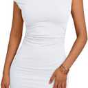Trendy Queen Womens Mini Summer Dresses 2025 Going Out Off The Shoulder Bodycon Sexy Party Club Spring Fashion Outfits S