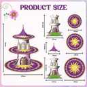Purple Princess Cake Stand Purple Sun Birthday Party Decorations Princess Cupcake Tower Baby Christening Decorations