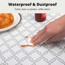 Drawer & Shelf Liner 12In x 20FT- Non-Adhesive Kitchen Cabinet Liners, Waterproof, Non-Slip, Easy to Cut, Reusable Shelf Paper for Dresser Closets Pantry (White Diamond)