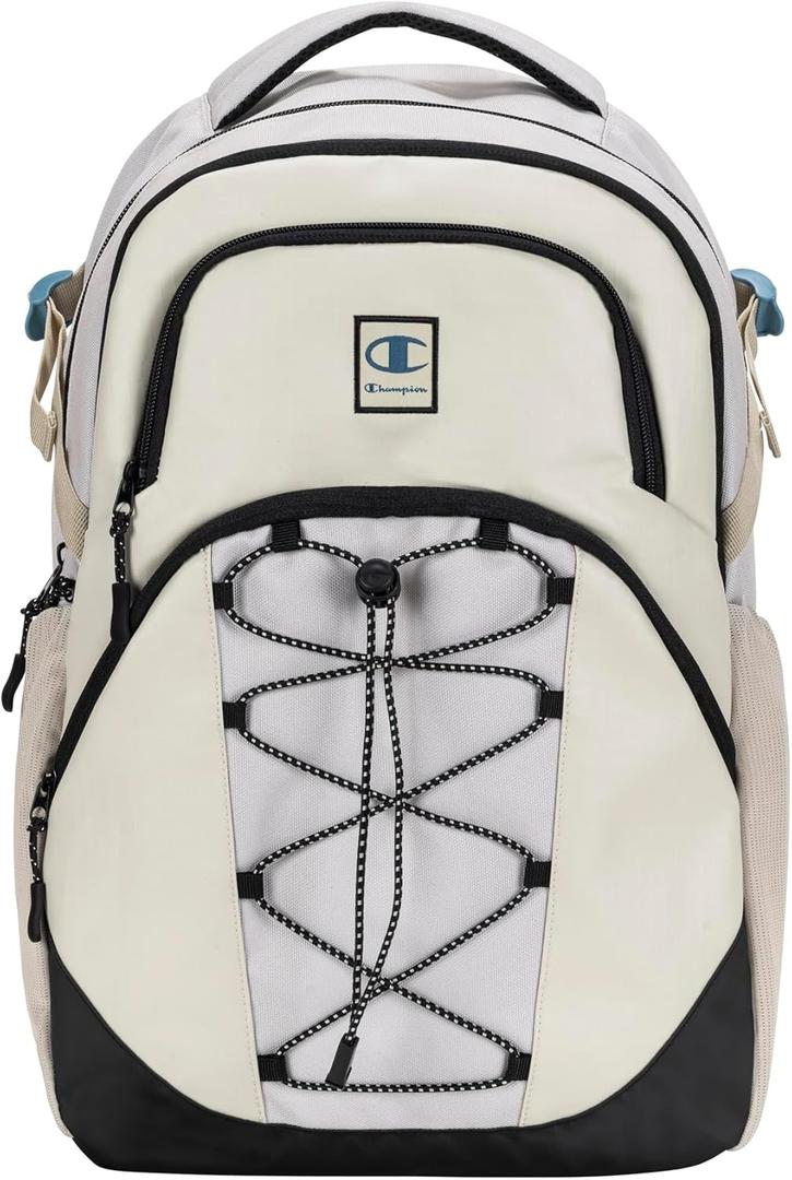 Champion Summit Backpack with Padded, Sternum, Waist Strap, Laptop Compartment for Travel, Outdoor, Commute, Autumn Beige, Medium