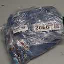 Flamingals Straight Leg Crop Jeans for Women Wash Raw Hem Mid Waist Jeans (Small, Light Blue)