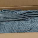 Alomidds Weighted Blanket (60"x80",15lbs Queen Size - Grey), Weighted Blankets for Adults and Kids, Cooling Breathable Soft and Comfort Minky, Heavy Blanket Microfiber Material with Glass Beads