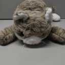 23.6" & 4.5 lbs Gray Cat Weighted Stuffed Animals for Comfort, Cuddly & Soft Kids' Plush Toy Pillows for Companion, Large Plushies with Removable Ceramsite Bag, Gifts for Adults, Kids, Boys and Girls