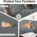 hyha Waterproof Reversible Dog Blanket, Pet Blanket for Sofa Couch | Waterproof Protection, Soft Fabric, Reversible Design, Washable, Sofa Protection from Pet Hair & Messes (52x82 Inch)