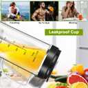 2 Pack Magic Bullet Blender Cups, Tall 22oz Cup with Flip Top To-Go Lid & 4 Fins Cross Blade Blender Replacement Parts, Replacement Cup Mug with Handle Compatible with Magic Bullet 250w MB1001