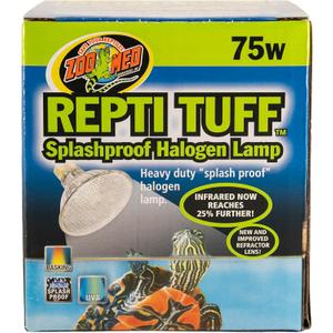 Zoo Med Turtle Tuff Splashproof Halogen Lamp 75 Watts