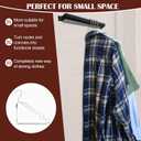 4 Pack Space Saving Hangers for Clothes, Foldable Metal Hangers, Collapsible Clothes Space Savers for Wall, Door, Closet Organizers and Storage, Small Space and Dorm Room Essentials, No Rod