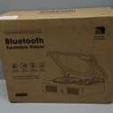 Vinyl Record Player Bluetooth Vintage 3-Speed Portable Turntables with Built-in Speakers, Belt-Driven LP Player Support USB Input AUX-in RCA Line Out