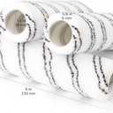 Amazon Basics Microfiber Paint Roller Covers, for Smooth Finish, 9" x 3/8", 6-Pack