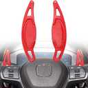 Steering Wheel Shift Paddle Extension Compatible for 2023 2024 2025 2026 Honda Civic 11th Accord CR-V Pilot Integra Accessories Paddle Shifter Extended Carbon Fiber Red