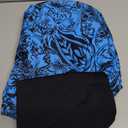 RXRXCOCO Women Tankini Bathing Suits Ruffle High Waisted Swimsuit Plus Size Tummy Control Swimwear 2026 (Large, Blue Paisley)