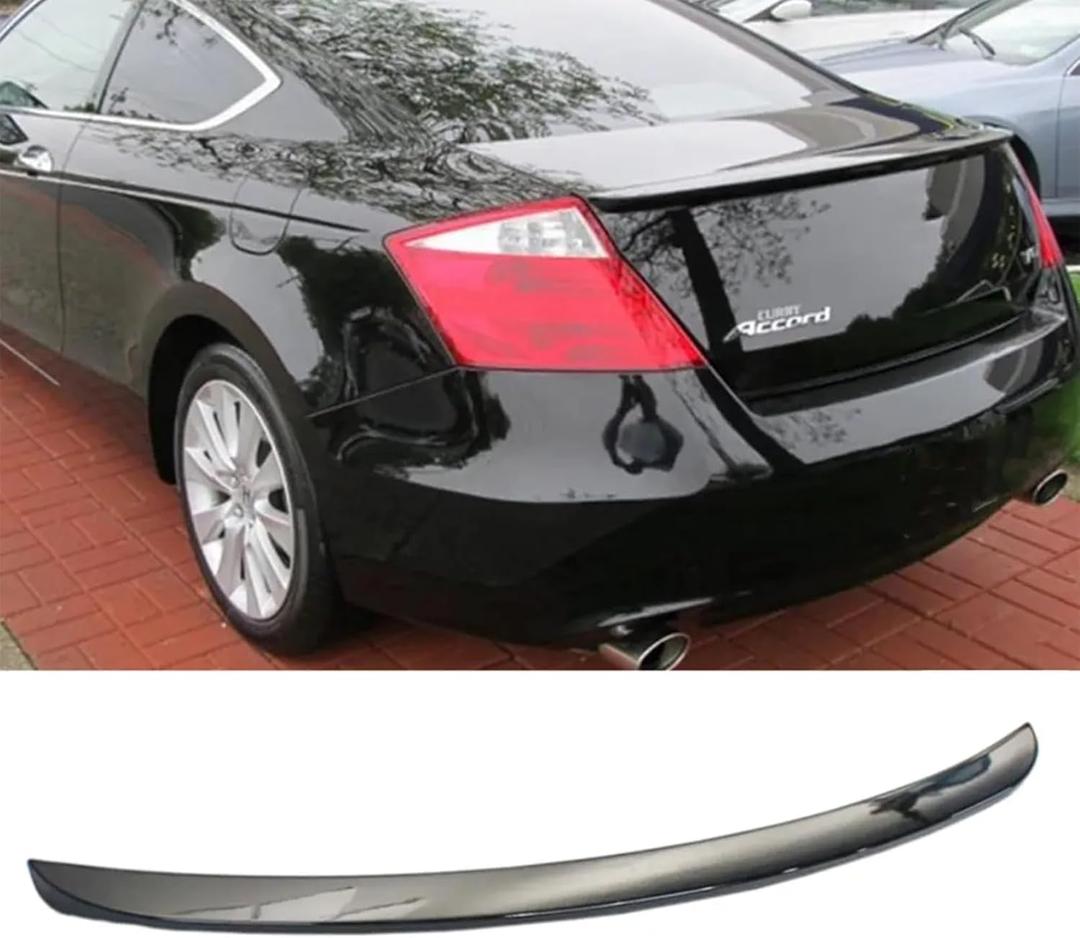 Gloss Black Rear Trunk Lip Spoiler Wing Compatible with Honda Accord Coupe 2DR EX/EX-L/LX-S 2008 2009 2010 2011 2012 Accessories