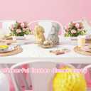 JIALEIXI Easter Decorations, 2 PCS Easter Artificial Flower Egg Potted Table Decorations, for Home Farmhouse Fireplace Holiday Spring Summer Indoor Party Decor. (Pink)