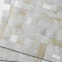 BeNice Kitchen Backsplash Heat Resistant Tiles Peel and Stick Marble Mosaic Wall Panels for Bathroom (5 Sheets,Rustic Gray)