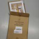 5x7 Picture Frame, Brass Brushed Thin Metal Float Photo Frame, Fit 4x6 with Mat or 5 x 7 without Mat, for Table and Wall, 1 Pack (Bronze)