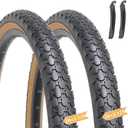 Hycline 2 Pack Bike Tire,24/26x2.125 Inch Folding Replacement Tire for Beach Cruiser Bicycle