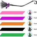 Spooktacular Creations Child Girl Orange Purple Witch Costume, Toddler Witch Outfit Set for Kids Halloween Dress Up Parties (Purple, L)