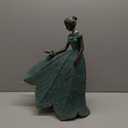 Guichifun Fairy Statue Collection Home Decoration - Leaf Angel Girls Resin Home Decor for Outside or Inside Rustic Garden Outdoor Yard Decorations Figurines Gift 14.25 x 9 x 20.25 Inch (Green-Bird)