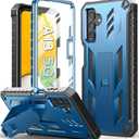 SOiOS for Samsung Galaxy A13 5G Case: TPU Soft Shock Proof Protection | Matte Textured Design Shell - Heavy Duty Military Grade Rugged Cell Phone Protective Cover with Kickstand for A13 5G (Blue)