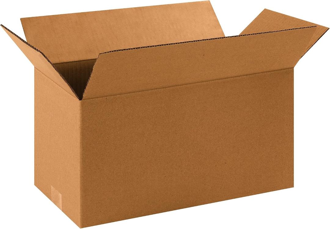 PARTNERS BRAND 16 x 8 x 8 Corrugated Cardboard Boxes, Long 16"L x 8"W x 8"H, Pack of 25 | Shipping, Packaging, Moving, Storage Box for Home or Business, Strong Wholesale Bulk Boxes