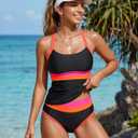 Blooming Jelly Tankini Swimsuits for Women Two Piece Bathing Suits Tummy Control Modest Swim Suits 2026 (M)