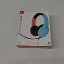 PDP Gaming LVL40 Airlite Stereo Headset for Nintendo Switch/Lite/OLED - Wired Power Noise Cancelling Microphone, Lightweight Soft Comfort On Ear Headphones (Mario Neon - Red & Blue)