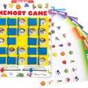 Melissa & Doug Flip to Win Travel Memory Game - Wooden Game Board, 7 Double-Sided Cards Road Trip Essentials for Kids, Hangman for Kids, Memory Toy for Toddlers and 5+