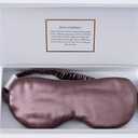 ZIMASILK Adjustable 100% 22 Momme Mulberry Silk Sleep Mask for Sleeping, Filled with Premium Mulberry Silk, Softest & Breathable Eye Sleeping Mask (Plum Wine)