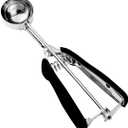 HOMURE H Cookie Scoop 2 Tablespoon, Size #40 Cookie Dough Scoop, 2 Tbsp/ 30 ml/ 1 oz Cookie Scoops for Baking, Spring-Loaded, 18/8 Stainless Steel, Comfortable Grip (Black)