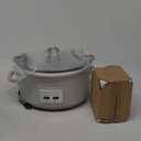 Crock-Pot 7 Quart Cook and Carry Slow Cooker with Touch Control, 4 Pre Programmed Settings, Removable Stoneware, and Locking Lid, Mushroom