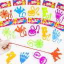 60 PCS Halloween Sticky Hands Toys Gifts Bulk for Toddlers,Halloween Party Favors Treats for Kids,Boo Basket Pinata Goody Bag Stuffers Fillers,School Classroom Prizes Trinkets handouts for Students
