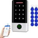 Wireless Bluetooth TTLock APP Access Control System, Fingerprint Password IC Card Metal Stand-Alone Door Entry Keypad , with Backlight