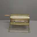 YH Poker Deluxe 11" x 8" Brass Plated Raffle Drawing Ticket Drum Holds 2500 Drawing Tickets Spinning Lottery